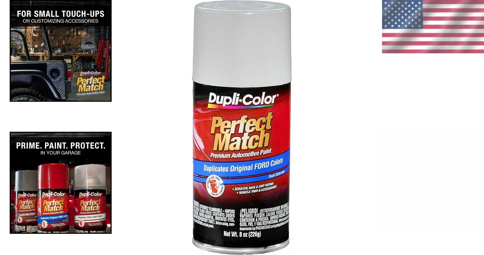 8 oz Perfect Match Automotive Paint for Ford – Oxford White, Easy Application