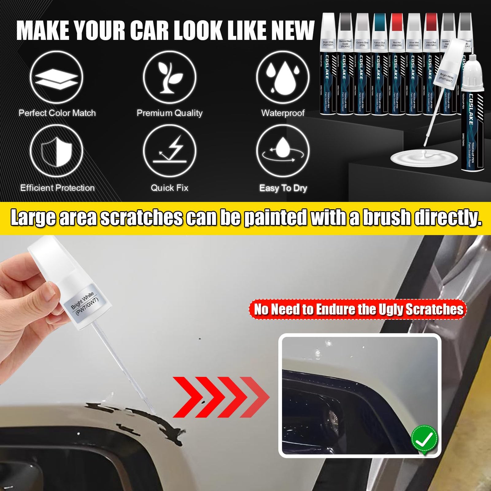 Velvet Red PRV NRV Touch Up Paint for Chrysler Pacifica Jeep Dodge 0.41 Oz 1