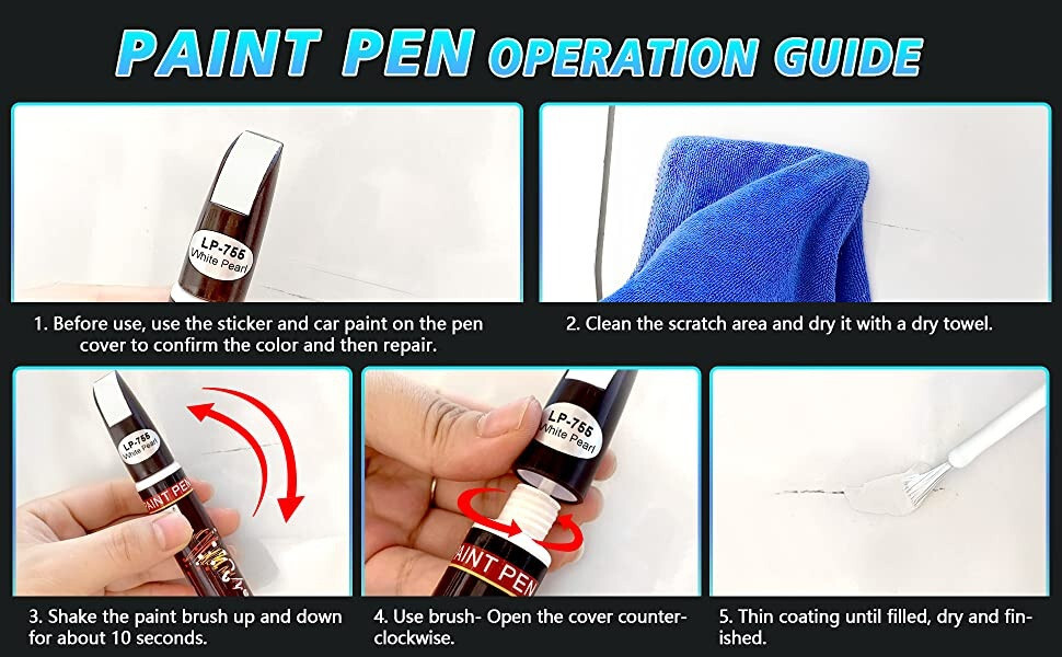 Touch Up Removal Paint Car Scratch Repair Auto Body Care Clear Remover Color Pen
