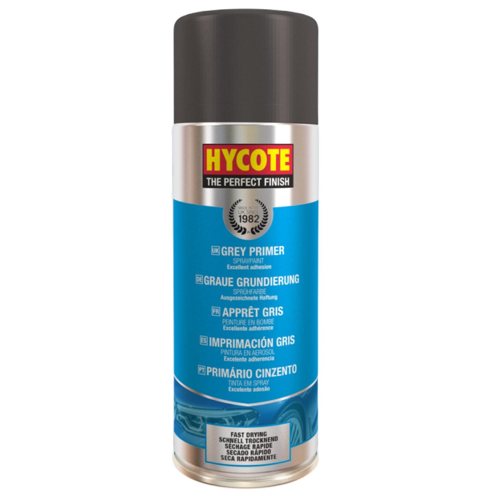 Hycote XUK03015 Grey Primer Aerosol Spray Paint Car Multi-Purpose 13.53oz