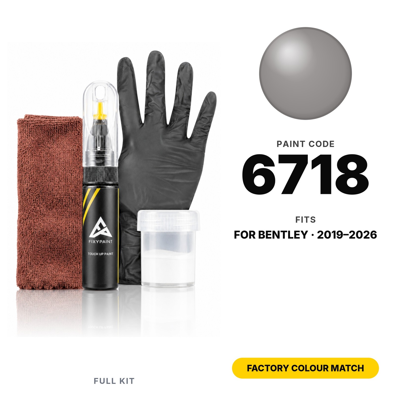 Touch Up Paint For Bentley 6718 Full Kit Factory Colour Match