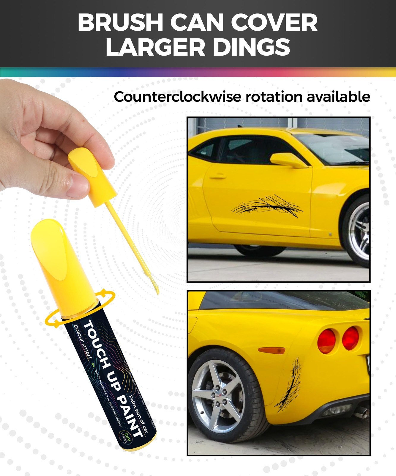 UBOG Touch Up Paint Pen,Touch for 1 Ounce (Pack of 1), Yellow