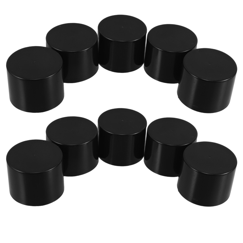 10 Pcs Black Polymer Replacement Spray Can Lids Caps for Canisters