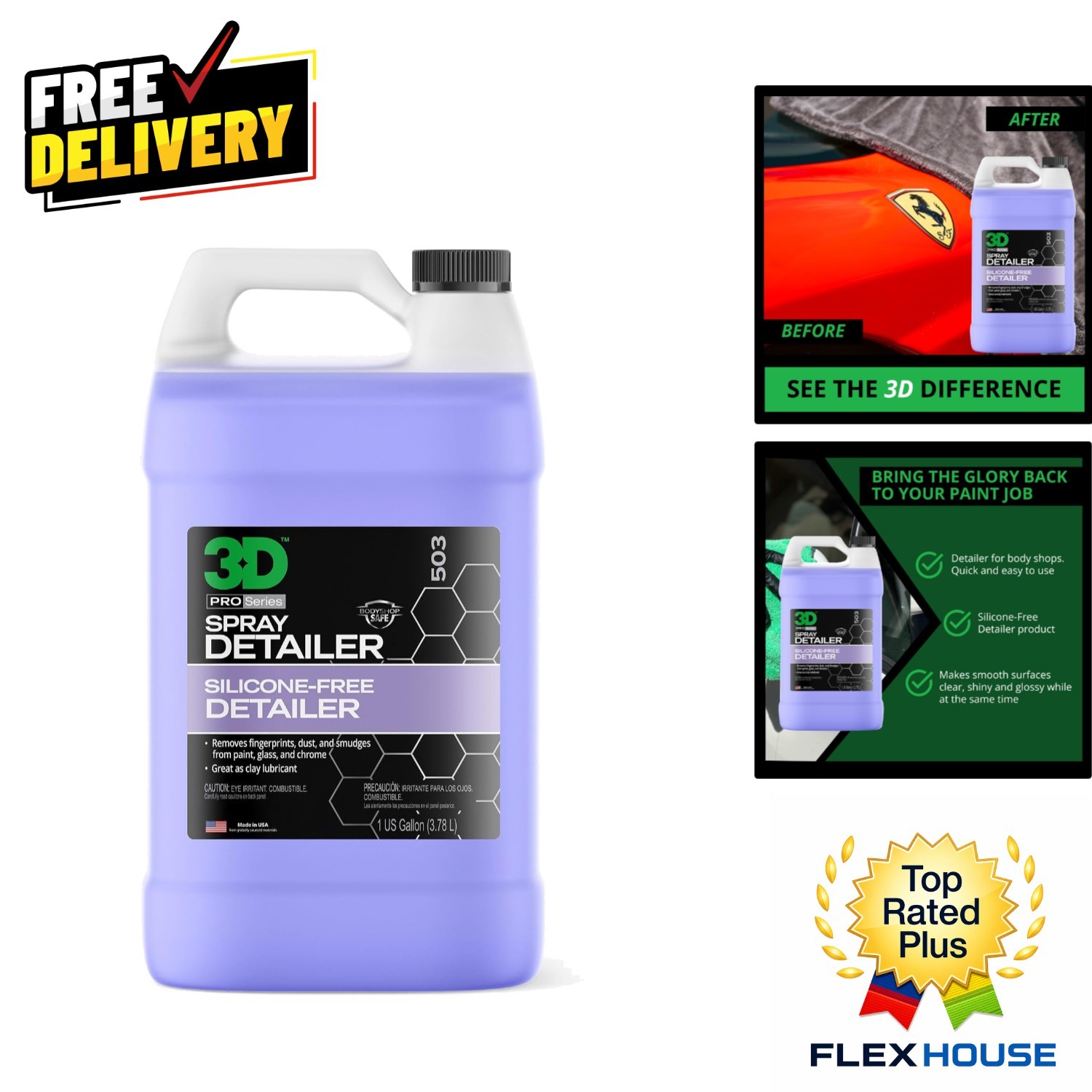 Professional Spray Detailer, 1 Gallon – Removes Dust & Polish Splatter Safely