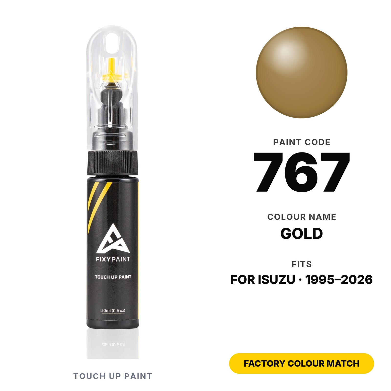 Touch Up Paint For Isuzu 767 Gold Kit Original Colour Match Auto Body Touch Up