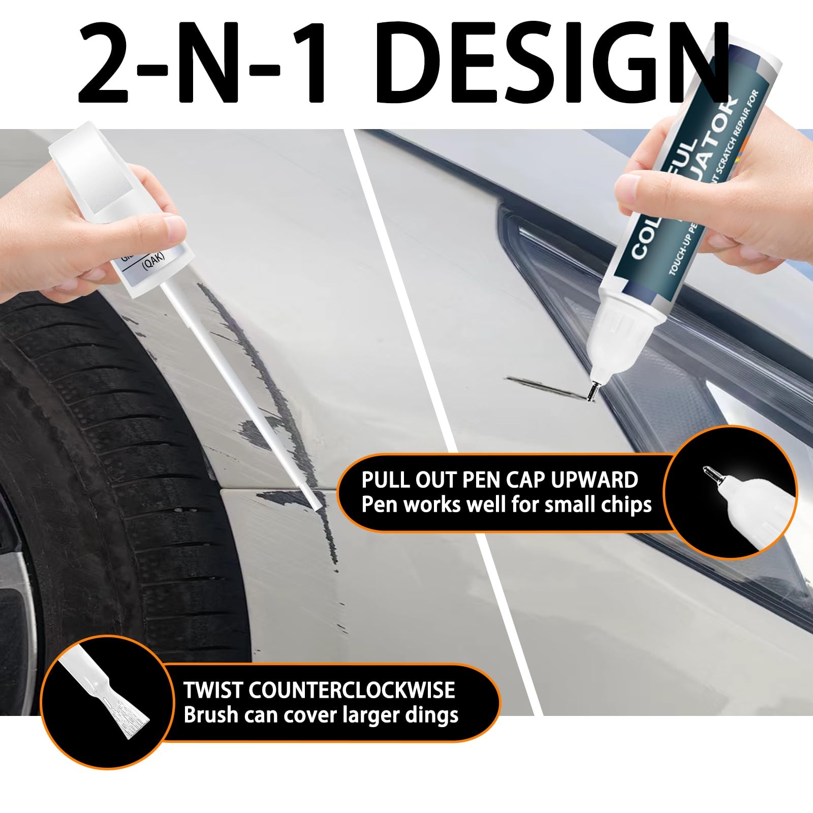 Touch Up Paint for Car Nissan Super Black KH3 Obsidian Scratch Repair Pen Marker