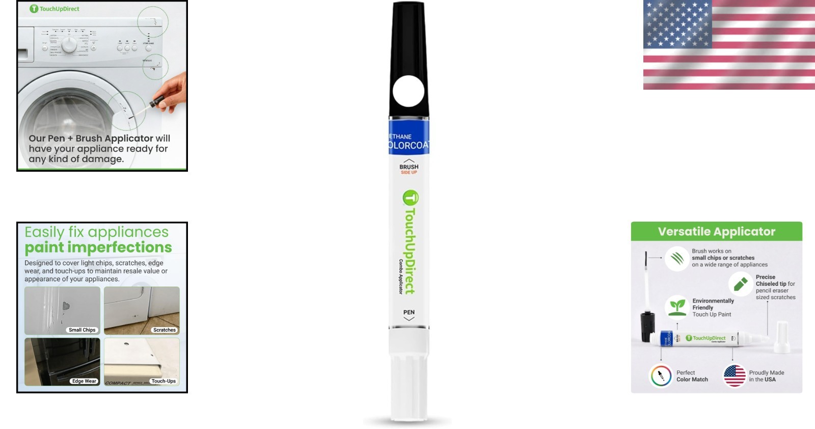 Fast Drying General Electric White Appliance Touch Up Paint – 0.35oz Can