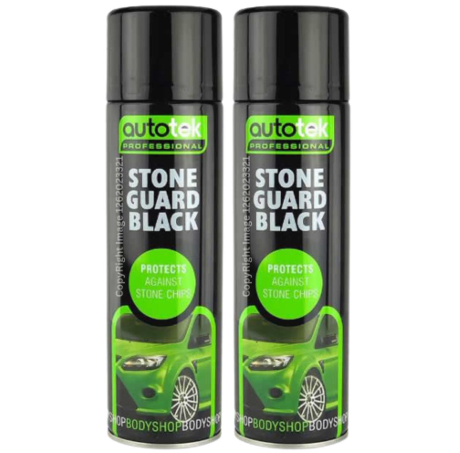 4 x Autotek STONE GUARD BLACK Spray Paint Car Body Chip Protection Bodyshop+G+CP