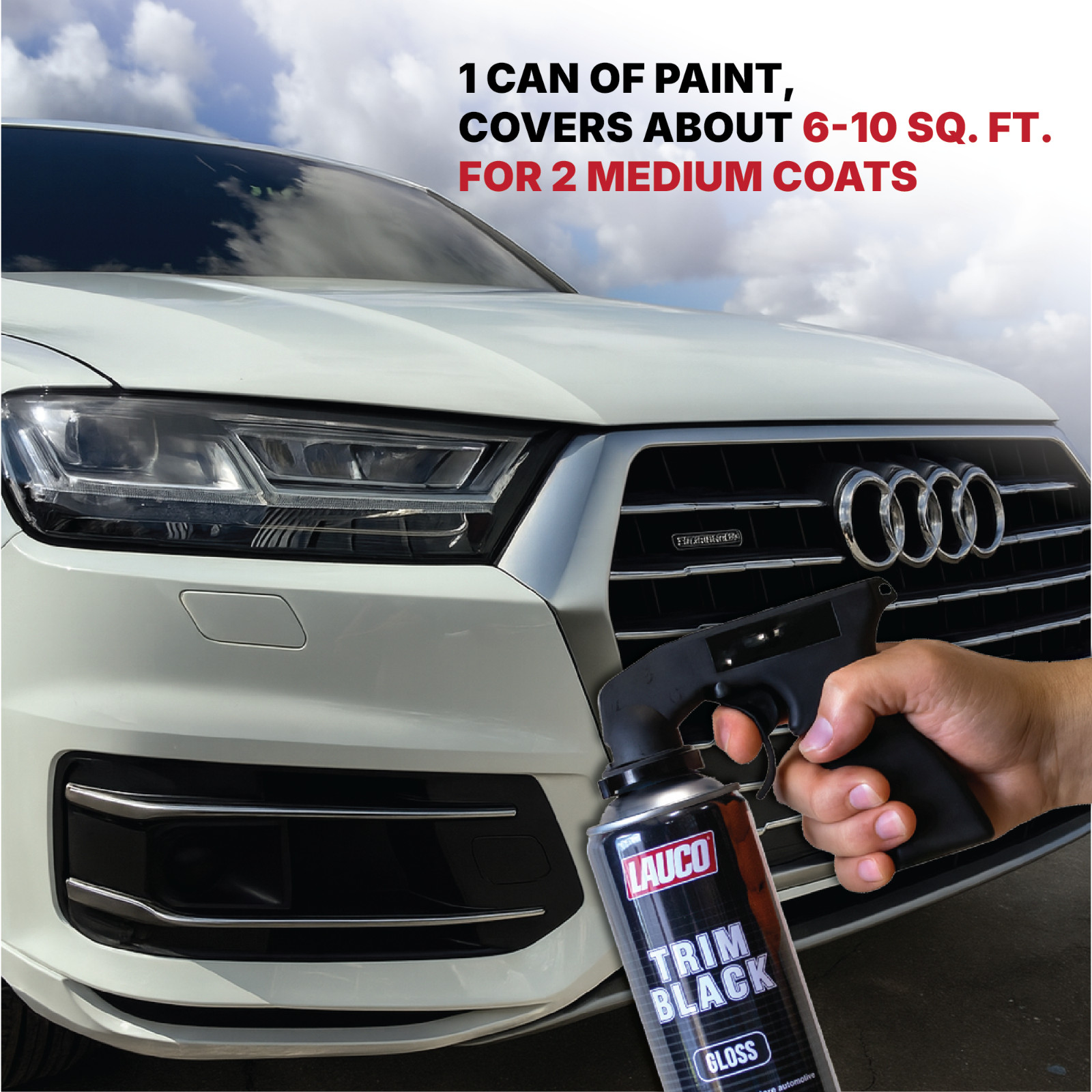 Trim Black Gloss 13 oz. Automotive Aerosol Spray Paint Can