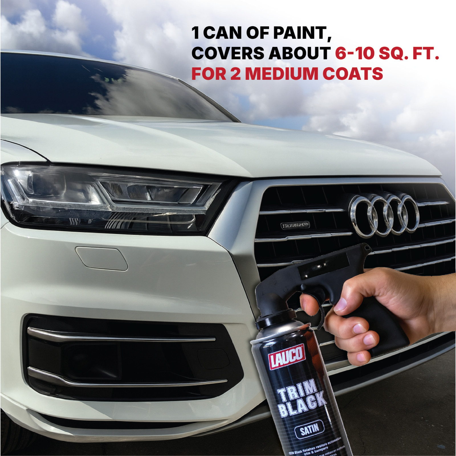 Trim Black Satin 13 oz. Automotive Aerosol Spray Paint Can