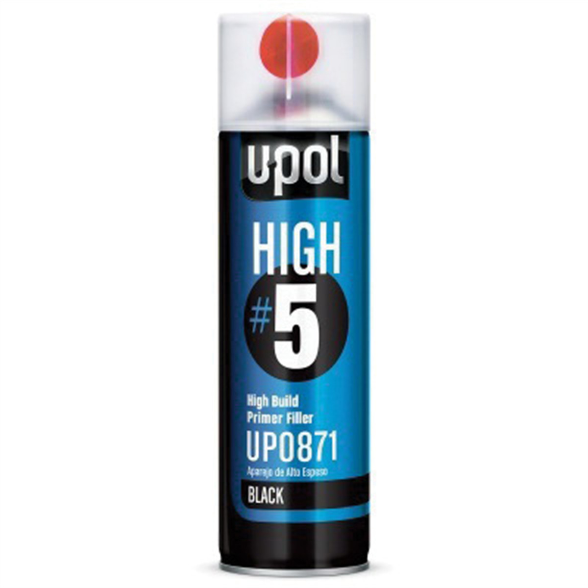 U Pol Products HIGH#5 UP0765V High Build Primer, 450 mL Aerosol Can, Dark Gray,