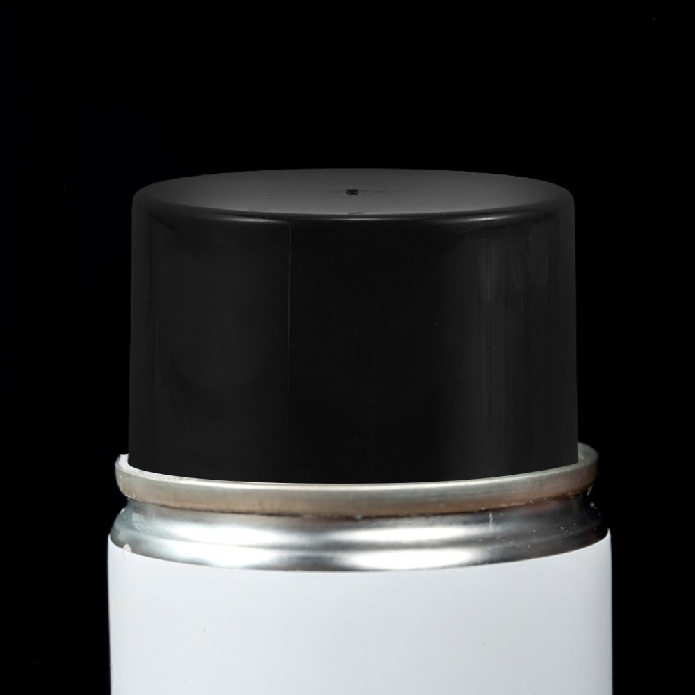 10 Pcs Black Polymer Replacement Spray Can Lids Caps for Canisters