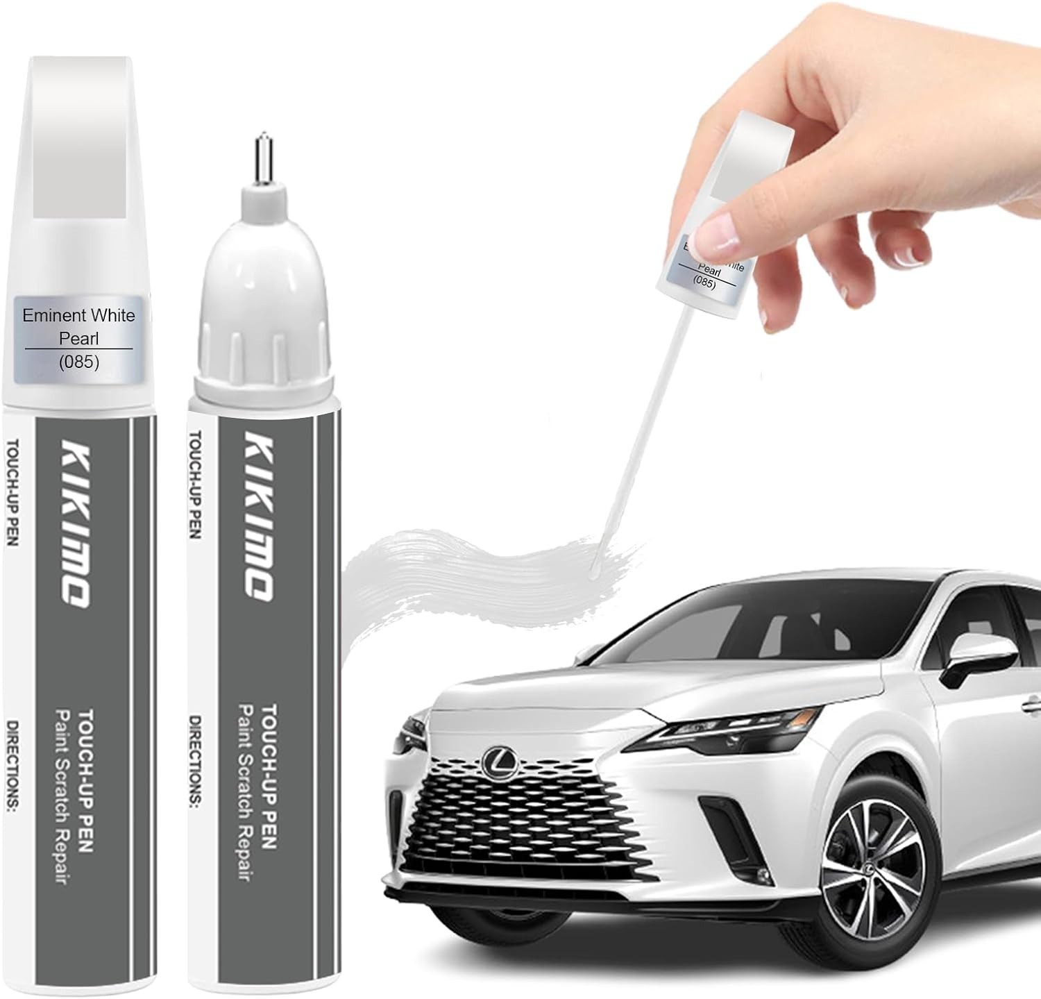 for Lexus Touch up Paint(Eminent White Pearl(085)), Car Paint Repair Kit for Lex