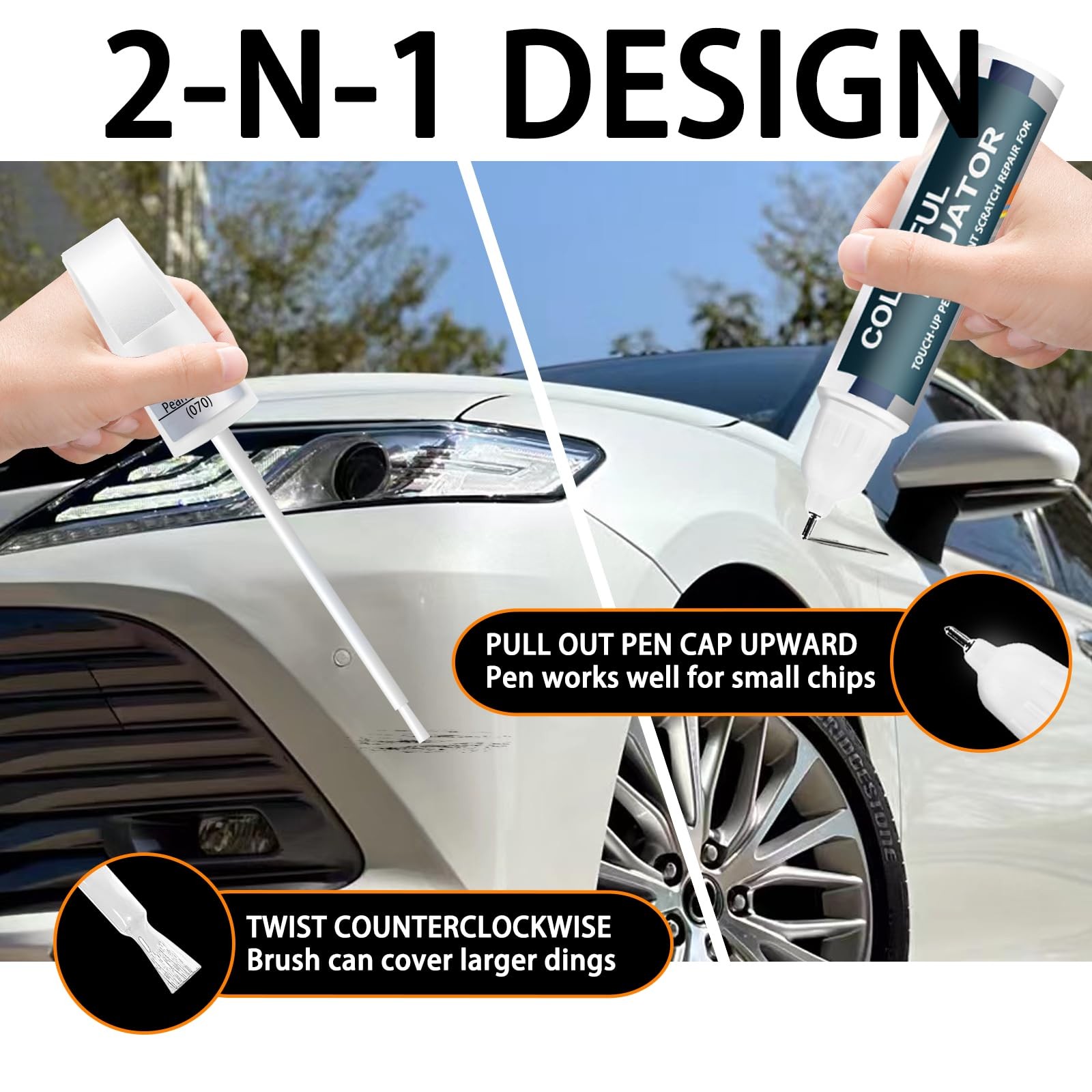 Touch Up Paint for Car Toyota Magnetic Gray Metallic 1G3 Scratch Repair Pen Kit