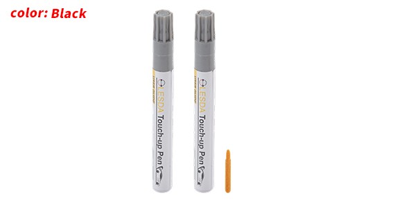 Pure Black Body Touch Up Paint Pen Car Scratch Remover 7+7 ml 1 Set