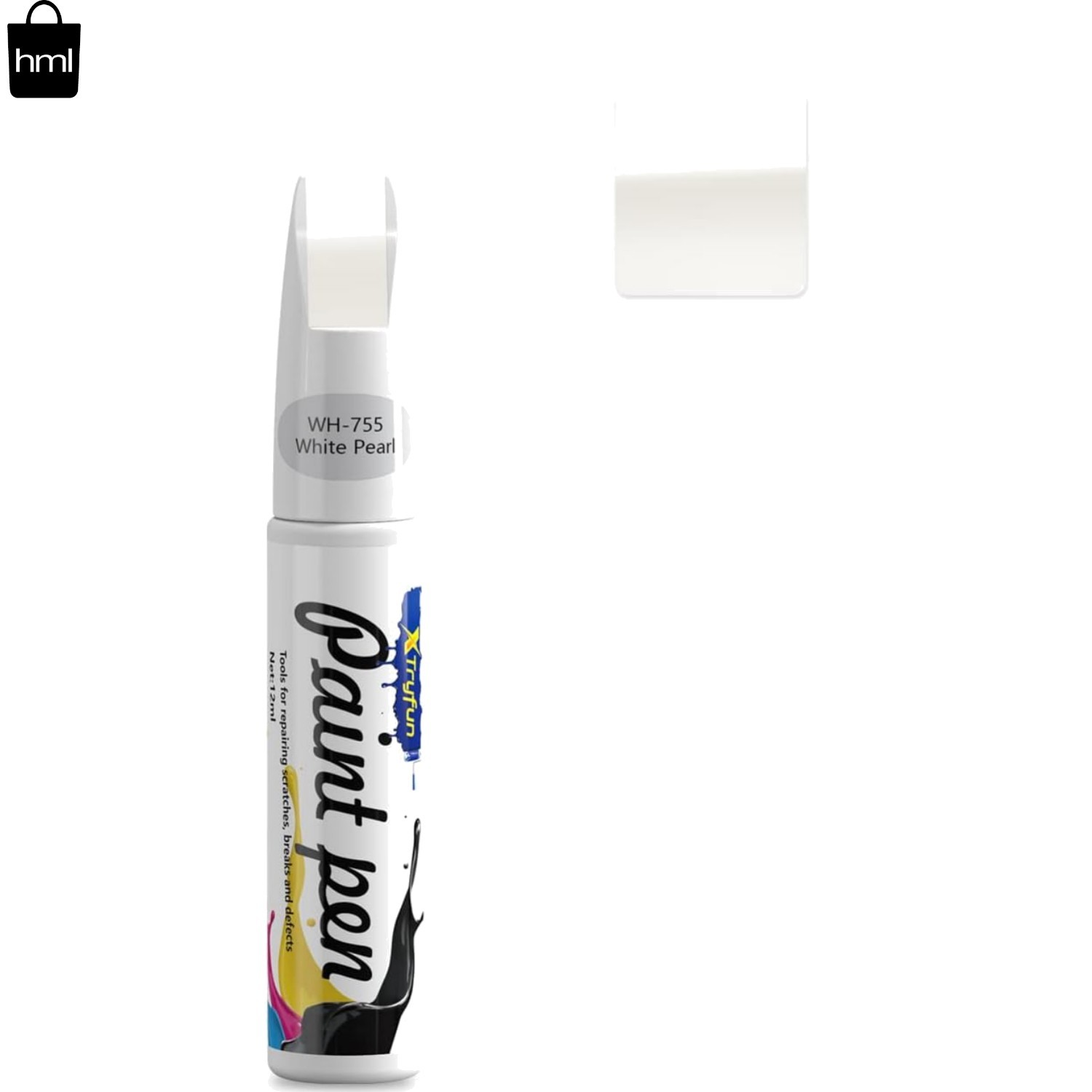 Fast-Drying Auto Scratch Remover Pen – White Pearl Touch Up Paint, 1.69 Fl Oz
