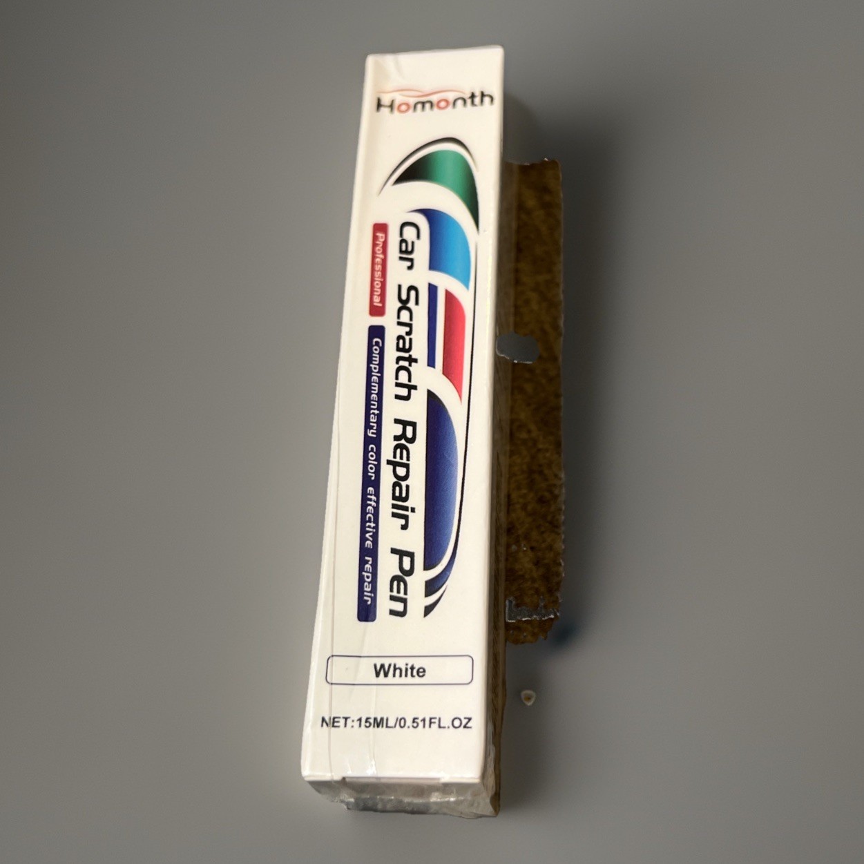 Homonth Car Scratch Repair Pen White 1.5ML DIY Exterior Paint Quick Sealed NIB