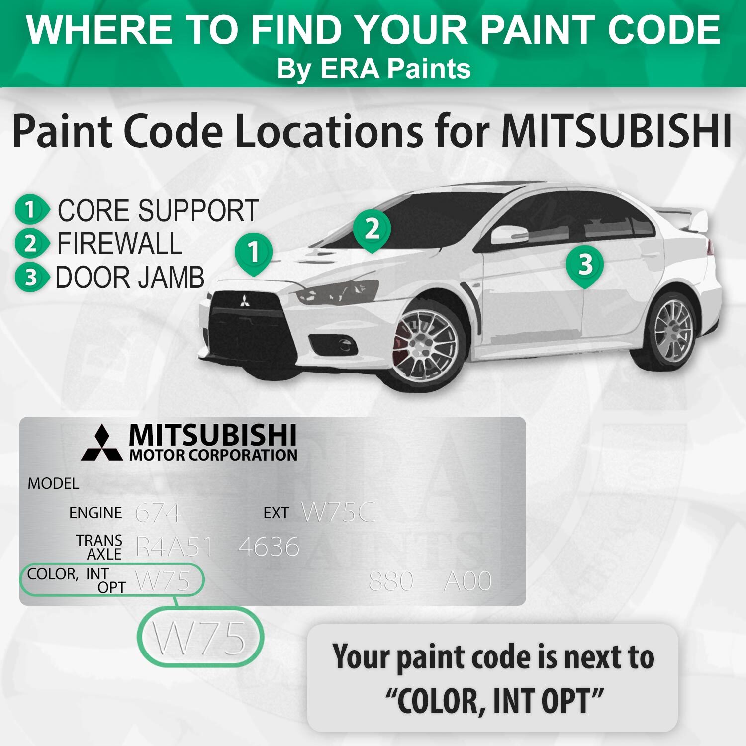 MITSUBISHI T19 – Steel Blue Pearl OEM Match Touch Up Paint Kits