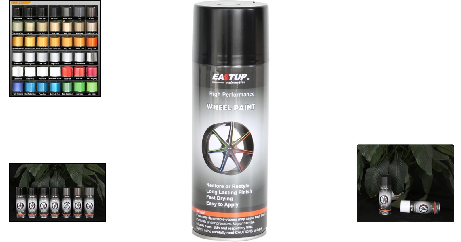10 oz Satin Black Wheel Paint – Fade Resistant & Quick Drying Coating