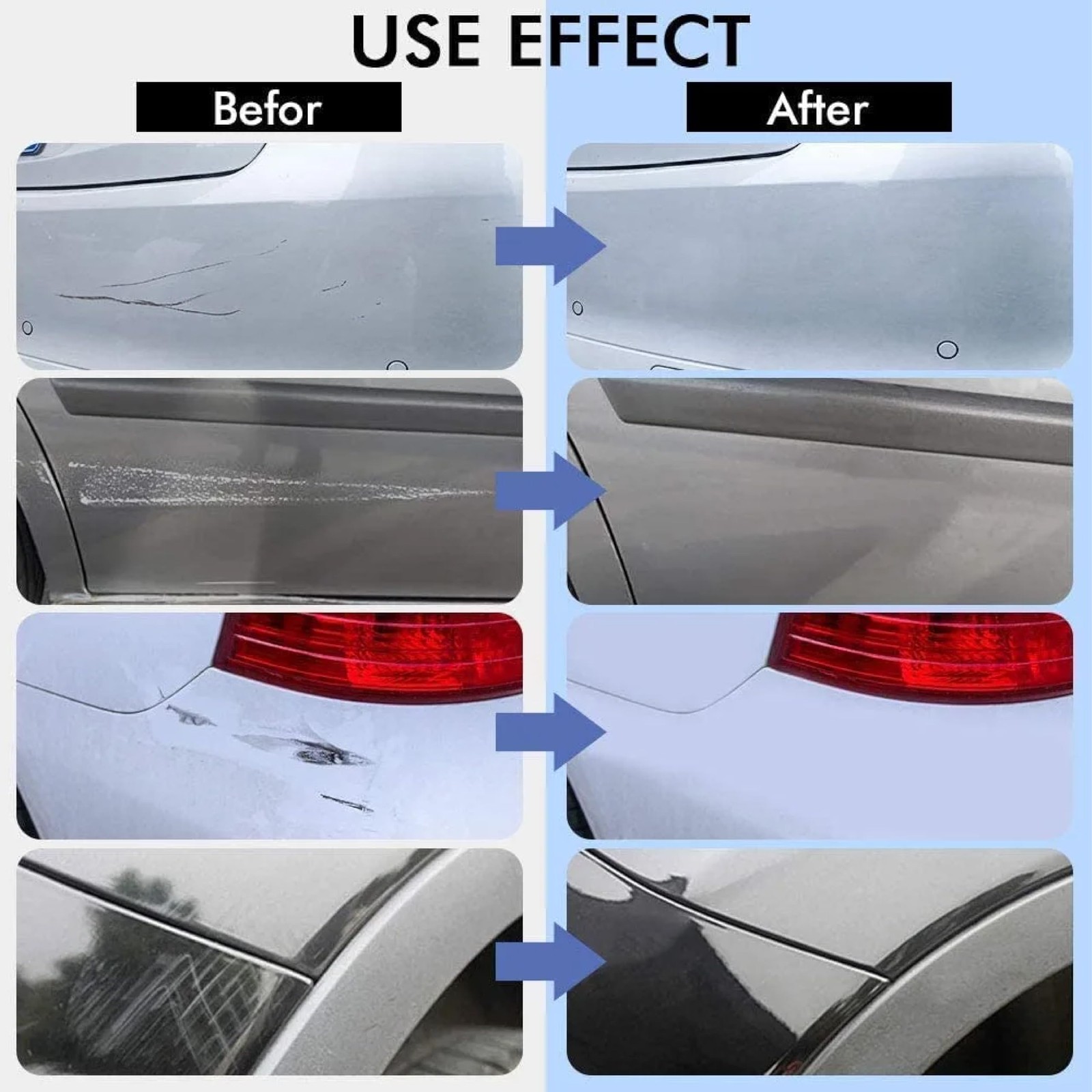 2 Pack All Cars Magic Pen Scratch Remover Clear Coat Repair Applicator Tool Set
