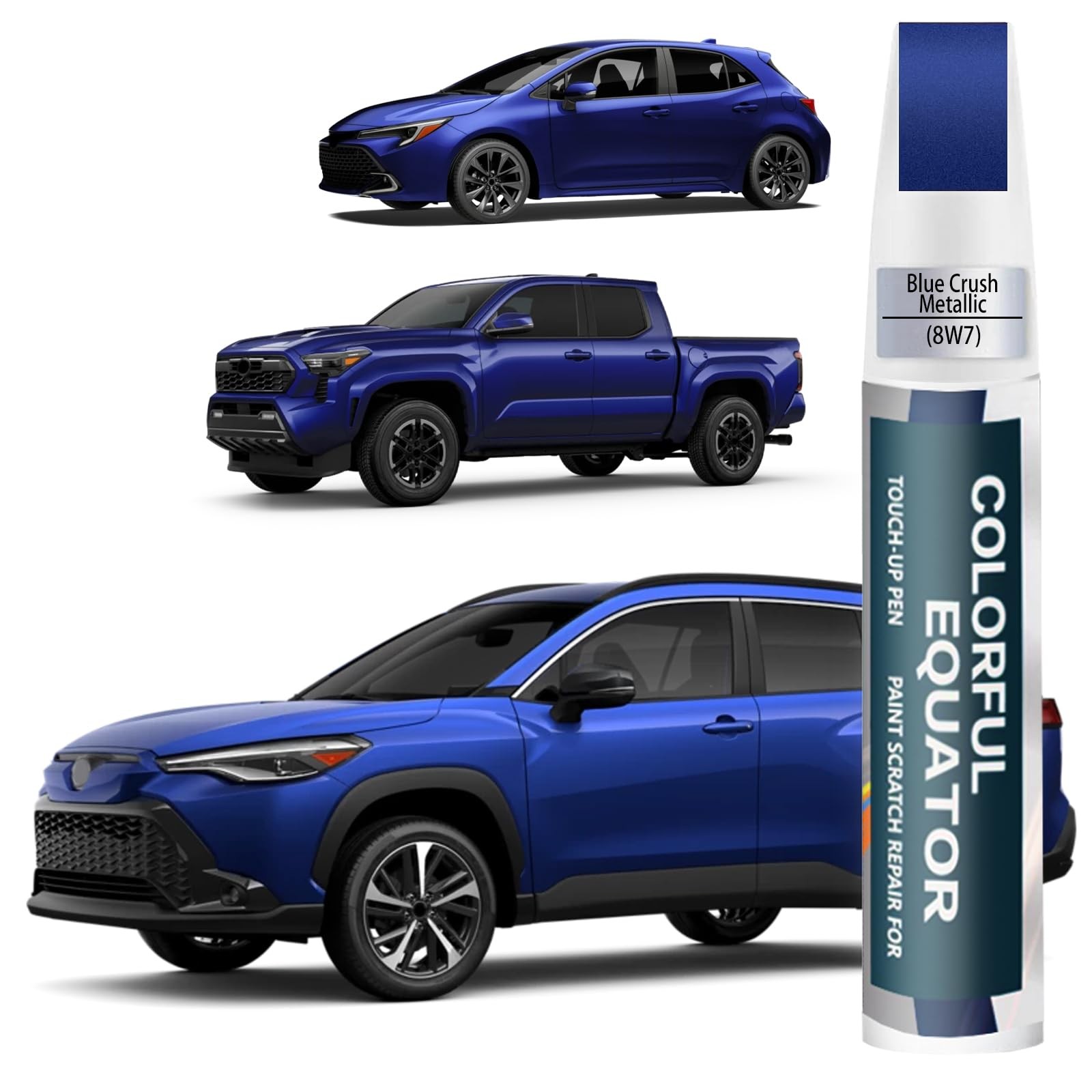 0.4 Fl Oz (Pack of 1), Blue Crush Metallic(8W7) for 2025 Corolla Cross/2024…