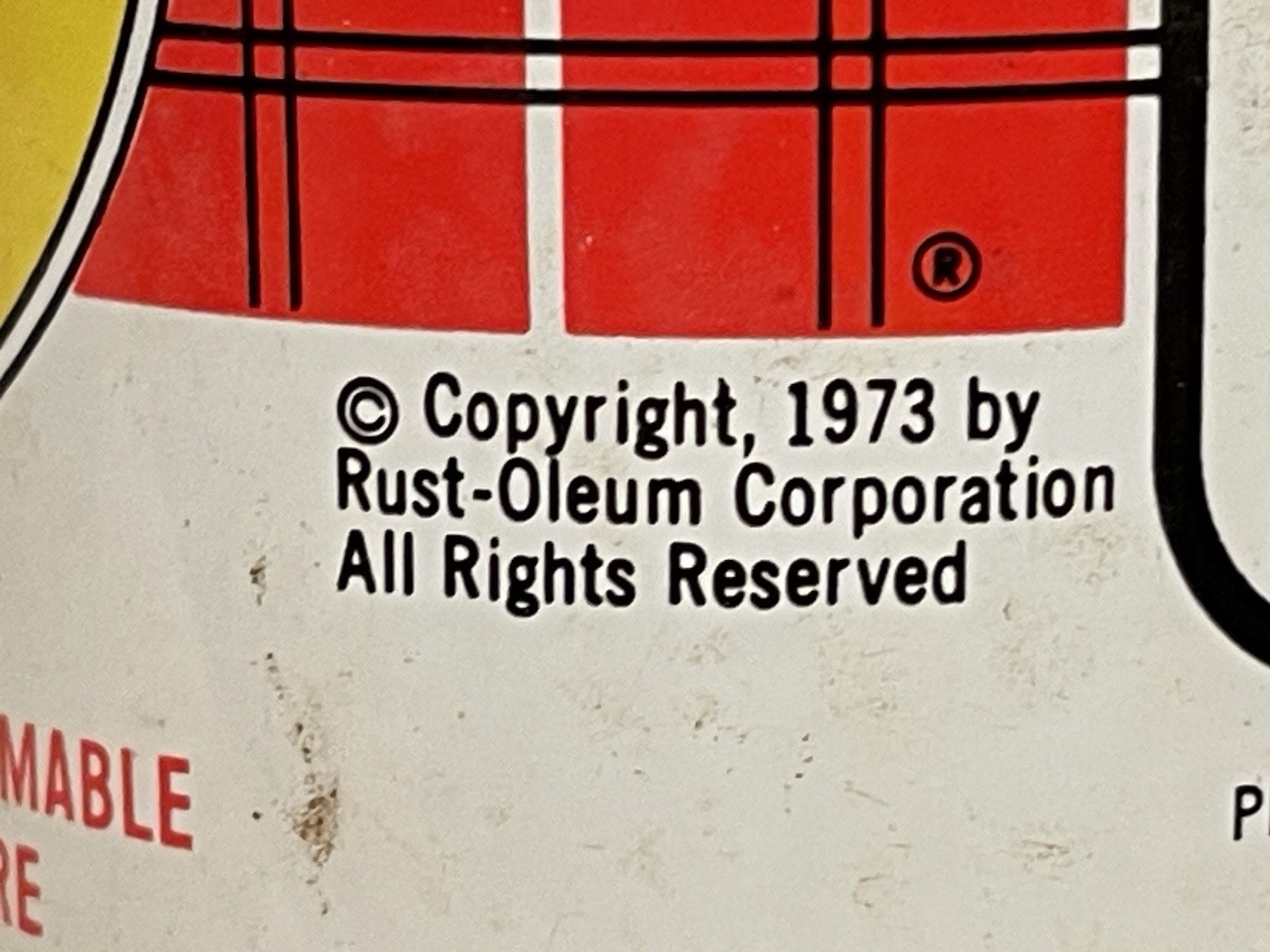 4 NOS Vintage Unused 1973 Rust-Oleum Spray Paint 13oz Cans Damp Proof Red Primer