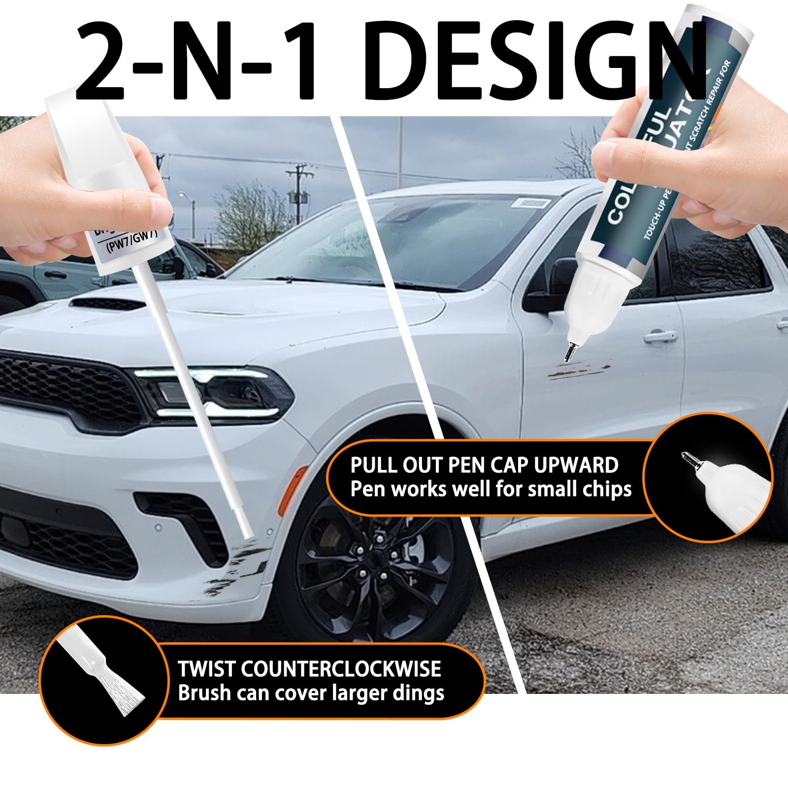 Touch Up Paint Pen For Chrysler PR6 ZR6 Red Hot Automotive Paint Repair