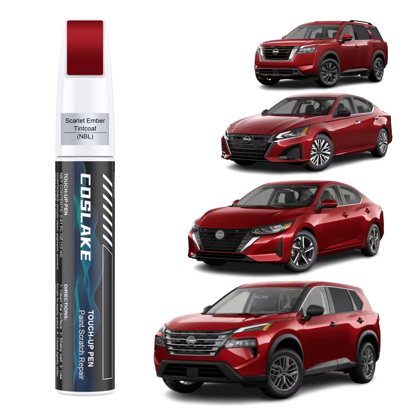 Touch Up Paint for Car Nissan Scarlet Ember Tintcoat NBL Scratch Repair Pen