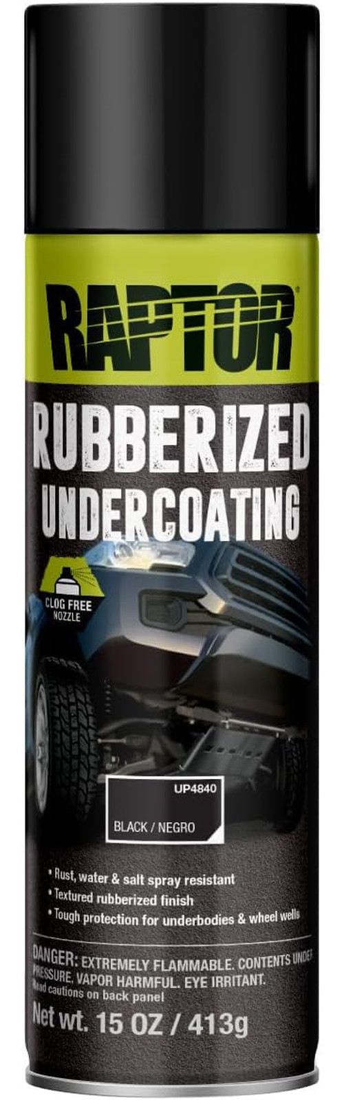 Rubberized Undercoating Automotive Spray Paint Heavy Duty 15 oz Durable Coating