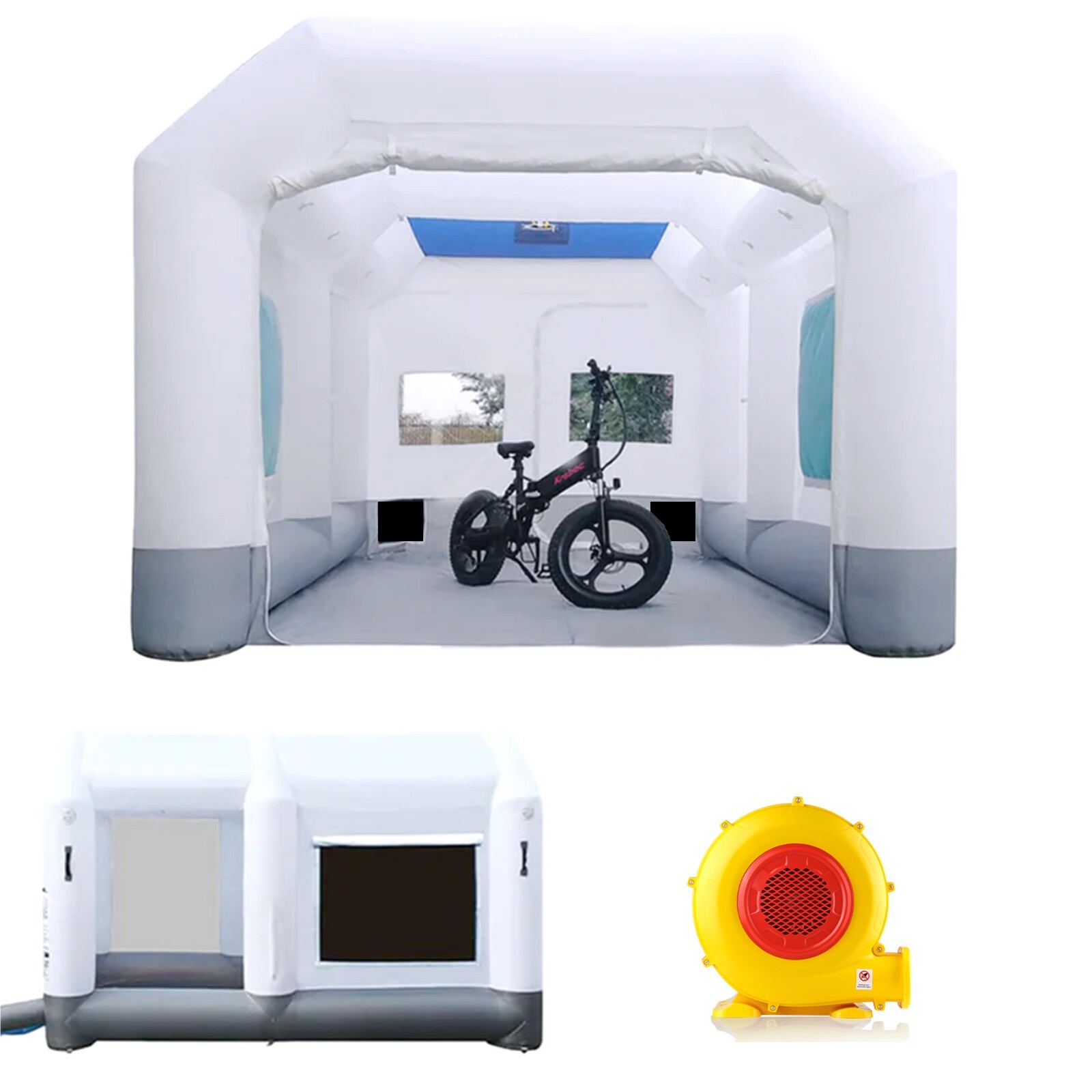 GORILLASPRO Inflatable Paint Booth with Blower Upgrade Air Filter System 7 Sizes