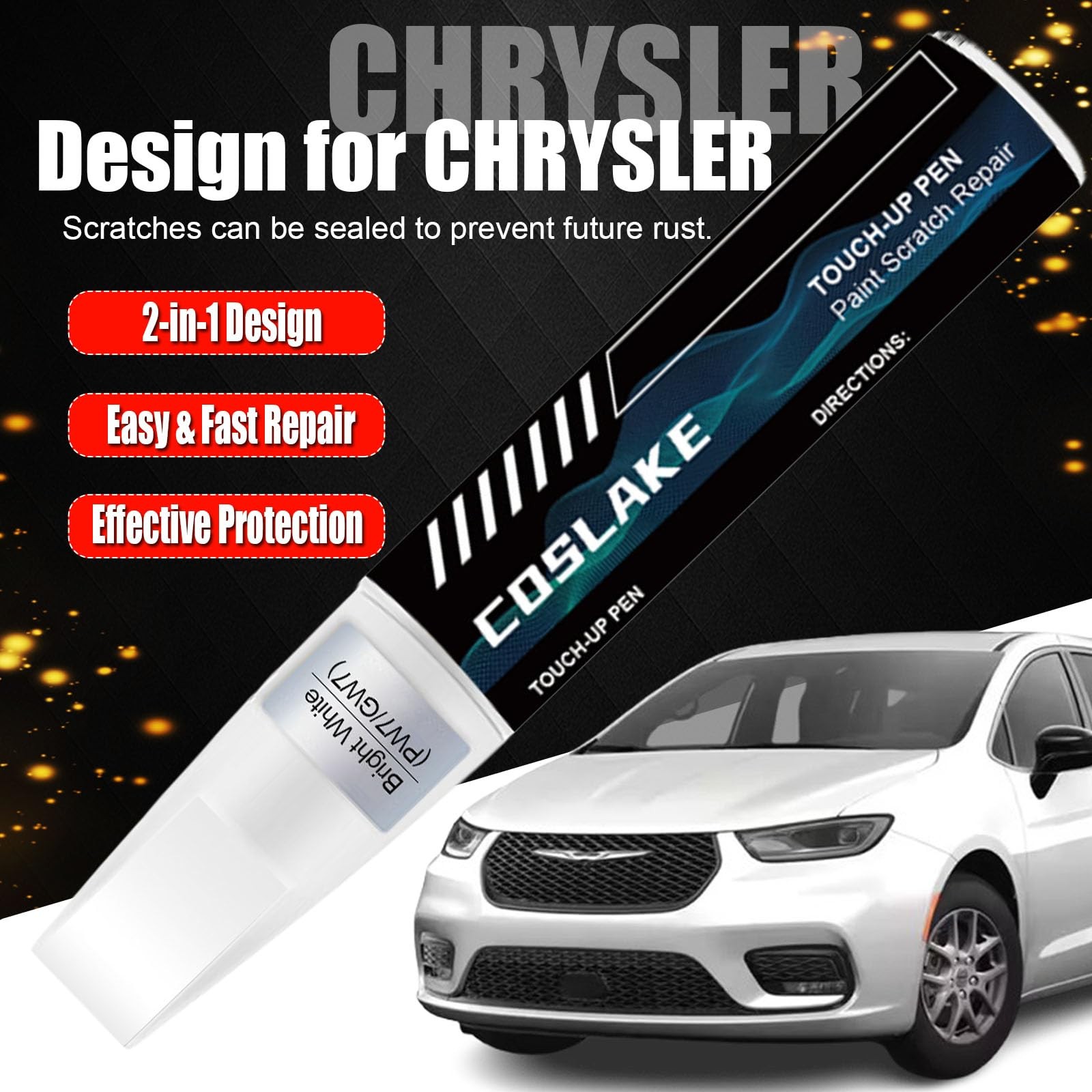 Velvet Red PRV NRV Touch Up Paint for Chrysler Pacifica Jeep Dodge 0.41 Oz 1