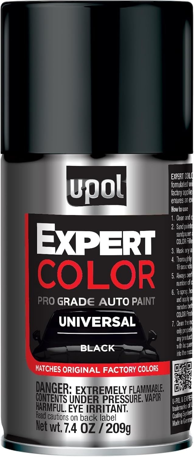 Expert Color Universal, Automotive Spray Paint, Black | Professional Grade, L…