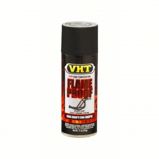 VHT SP102 Flameproof High Heat Coating up to 2000°F Flat Black 11oz Aerosol. 1ea