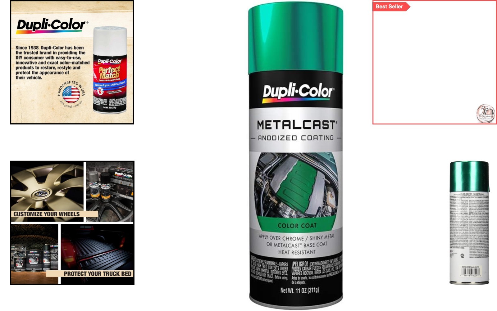 Metalcast Automotive Spray Paint – Green Anodized Finish