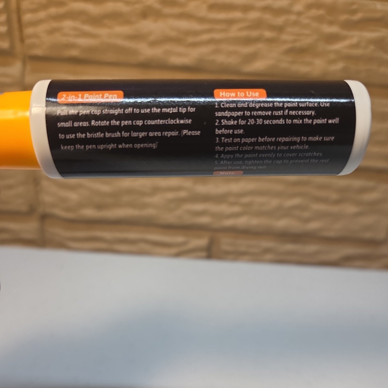 Waterproof White Car Scratch Repair Paint Pen – Quick-Dry & Fade Resistant