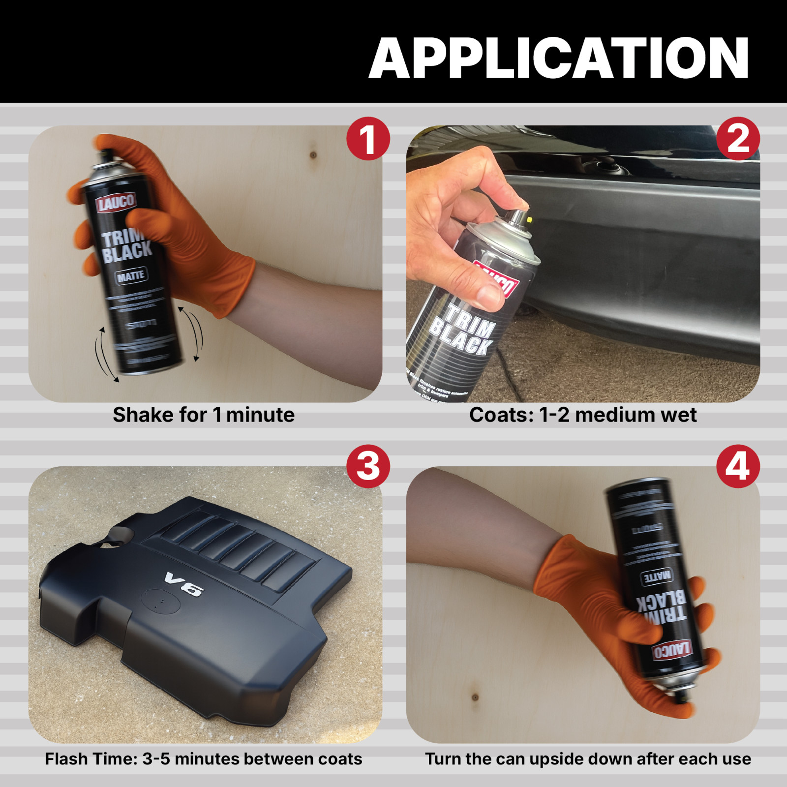 Trim Black Matte 13 oz. Automotive Aerosol Spray Paint Can