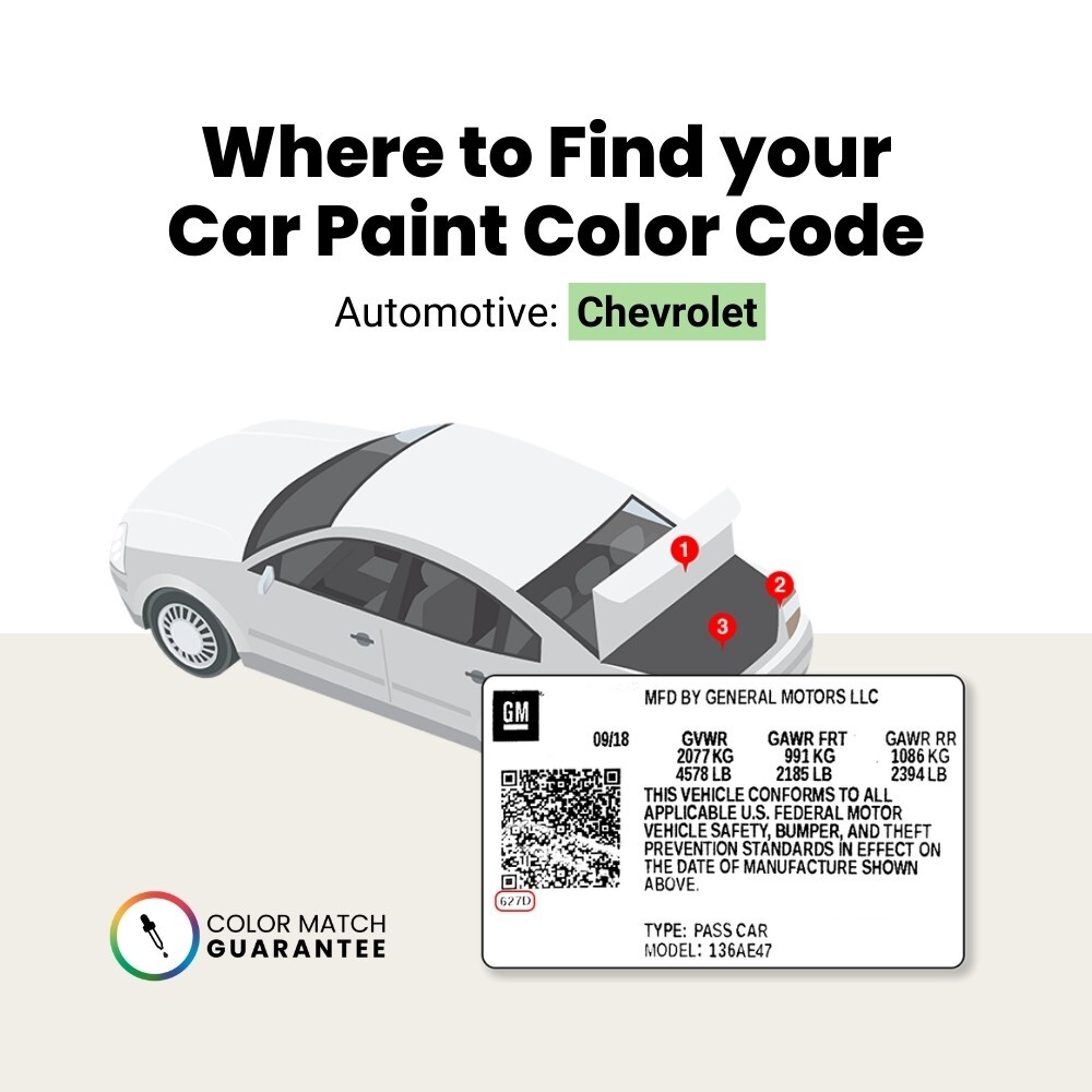 Chevrolet Touch Up Paint by TouchUpDirect – Brush or Spray Paint –Choose A Color