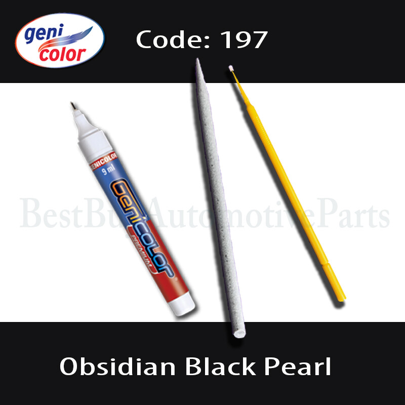 Touch-Up Paint Pen Kit – Mercedes-197-Obsidian Black-Sanding Stick & Microbrush