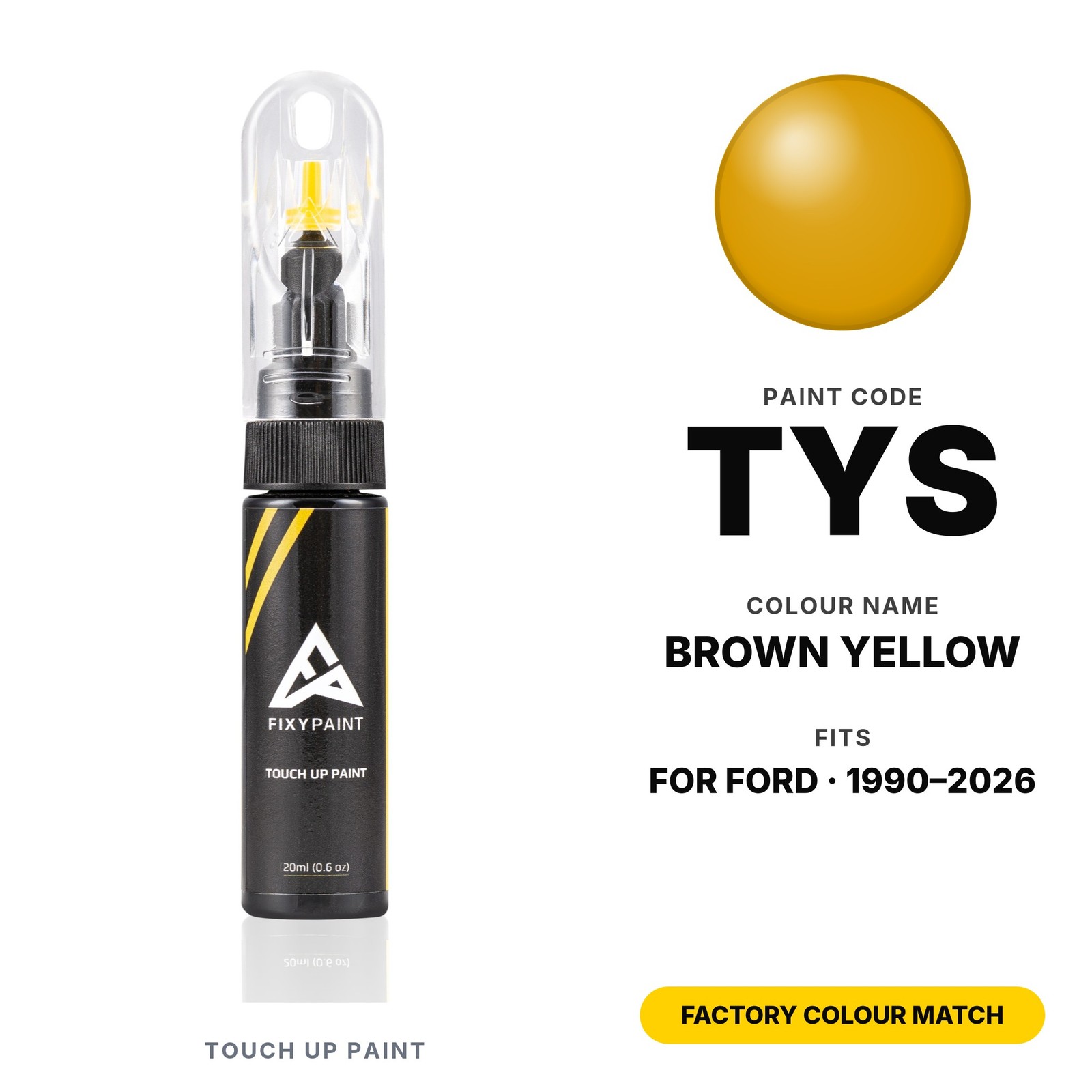 Touch Up Paint For Ford TYS Brown Yellow Automotive Touch Up Scratch Repair Kit