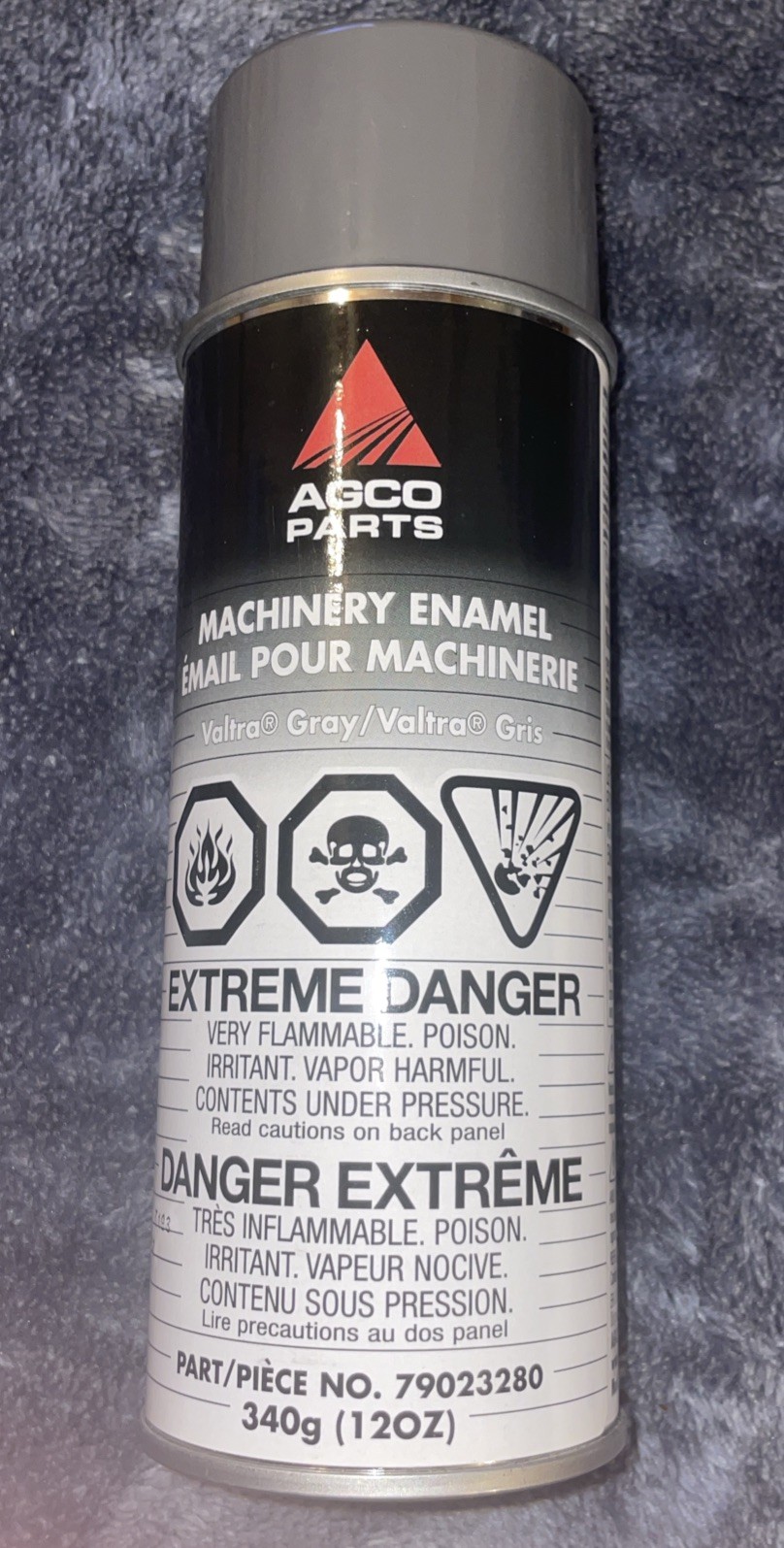 Agco Paint Machinery Enamel Protects Against Rust Aerosol Spray Valtra Gray New