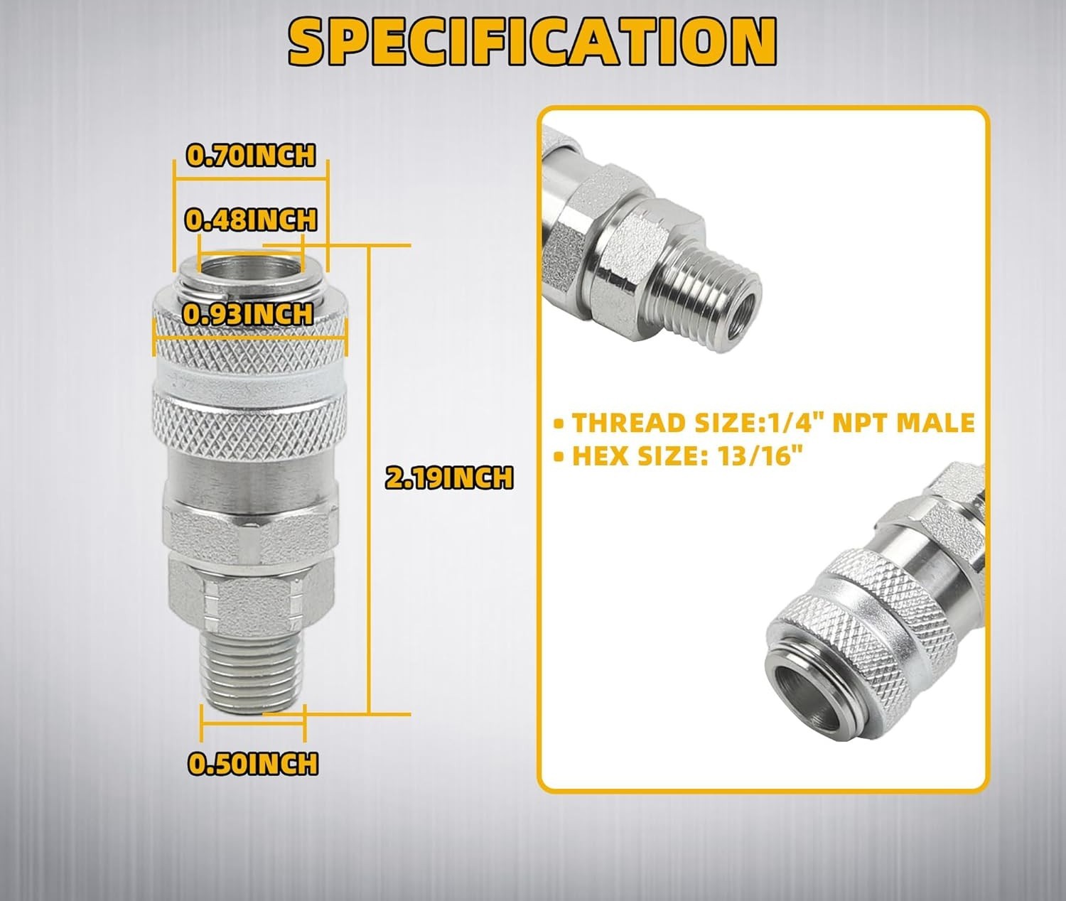 for OTC 5869-1 & J-47912-QC Fuel System Coupler Fitting Tool for Detroit Diesel