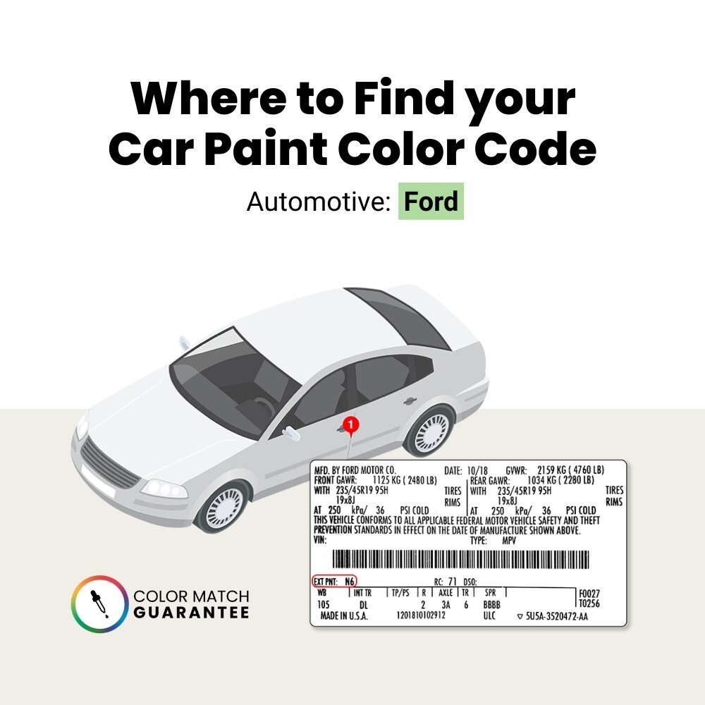 Ford Touch Up Paint by TouchUpDirect – Brush or Spray Paint – Choose Your Color