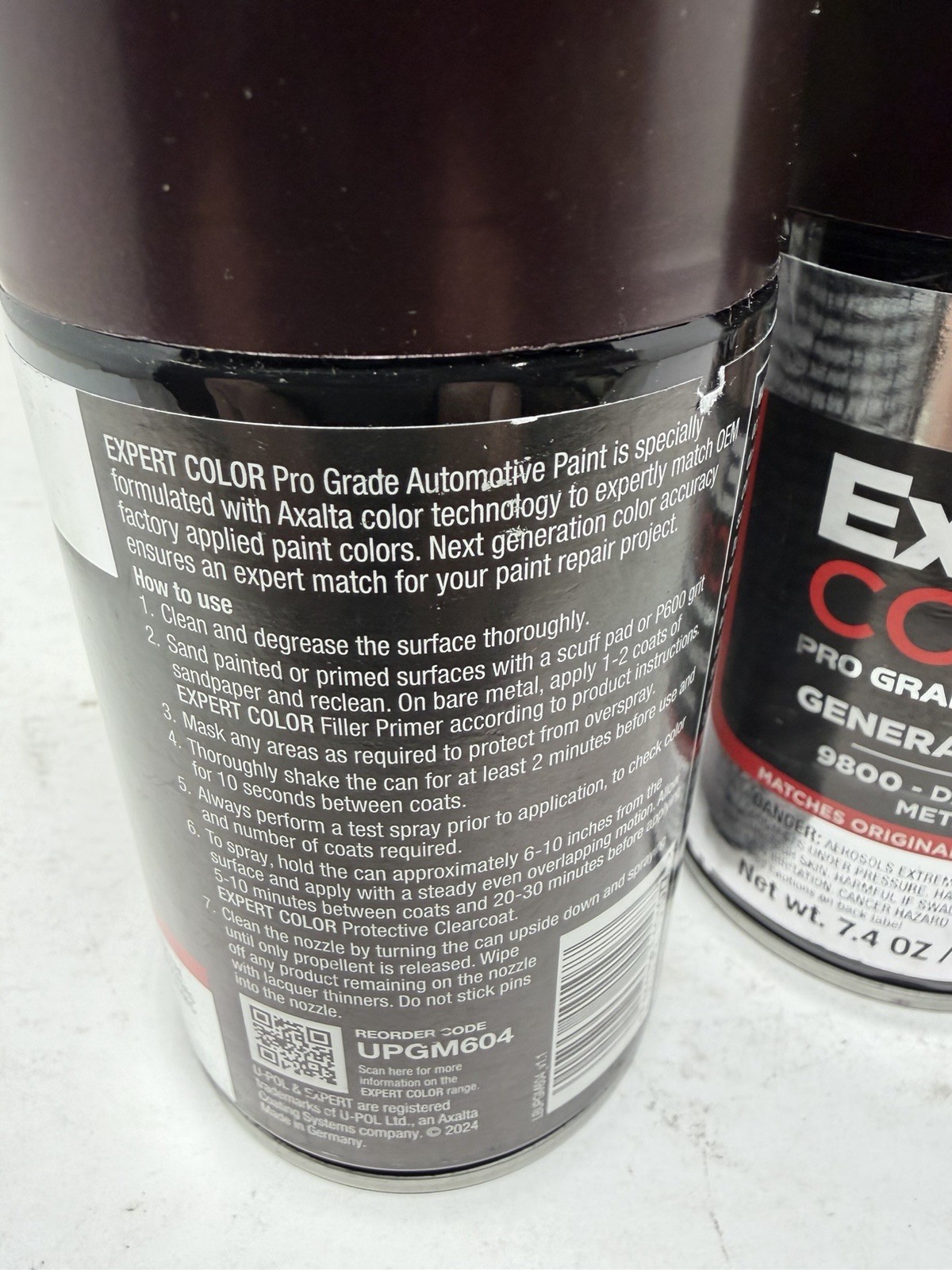 Upol 7.4oz General Motors Auto Paint 9800- Dark Cherry Metallic upgm604 5 pack