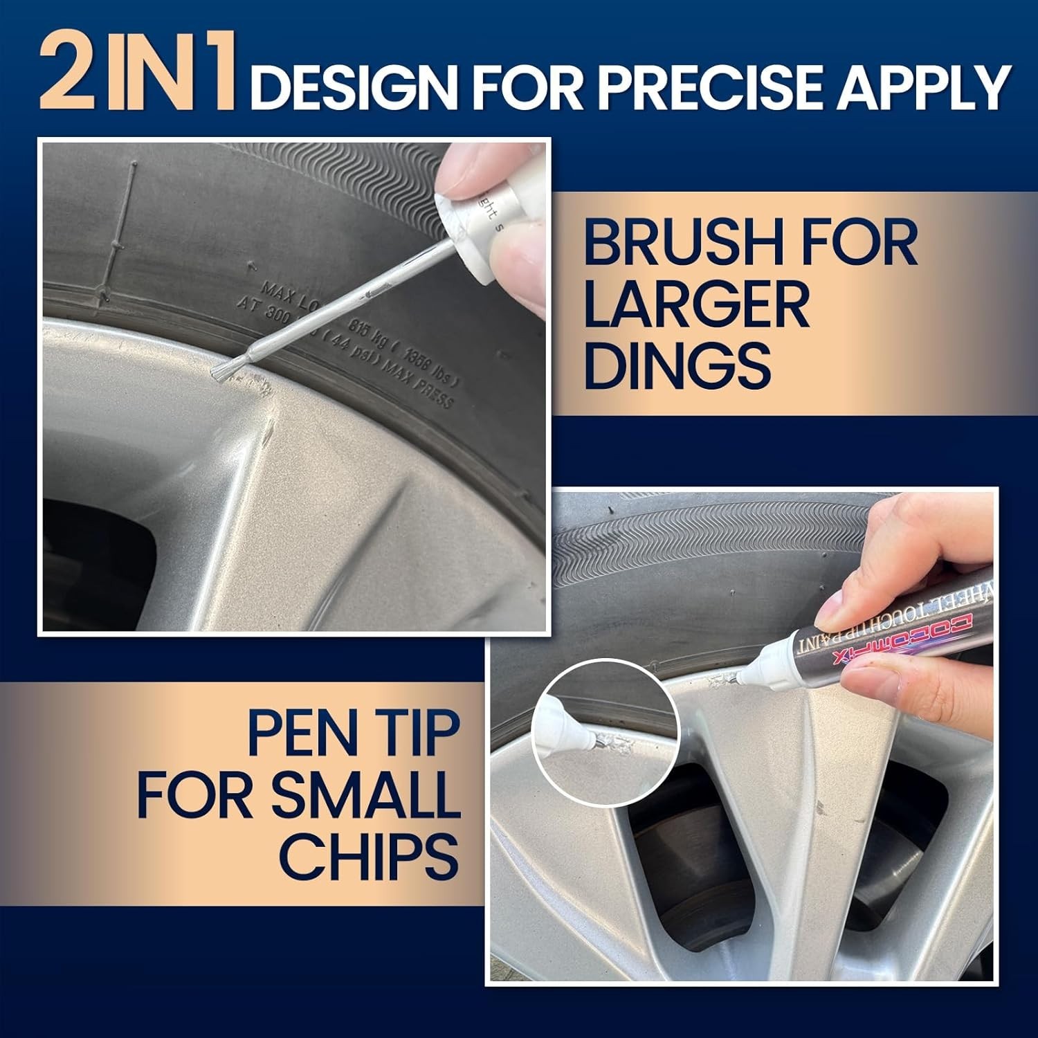 Alloy & Aluminum Rim Repair Kit – Chrome Wheel Paint