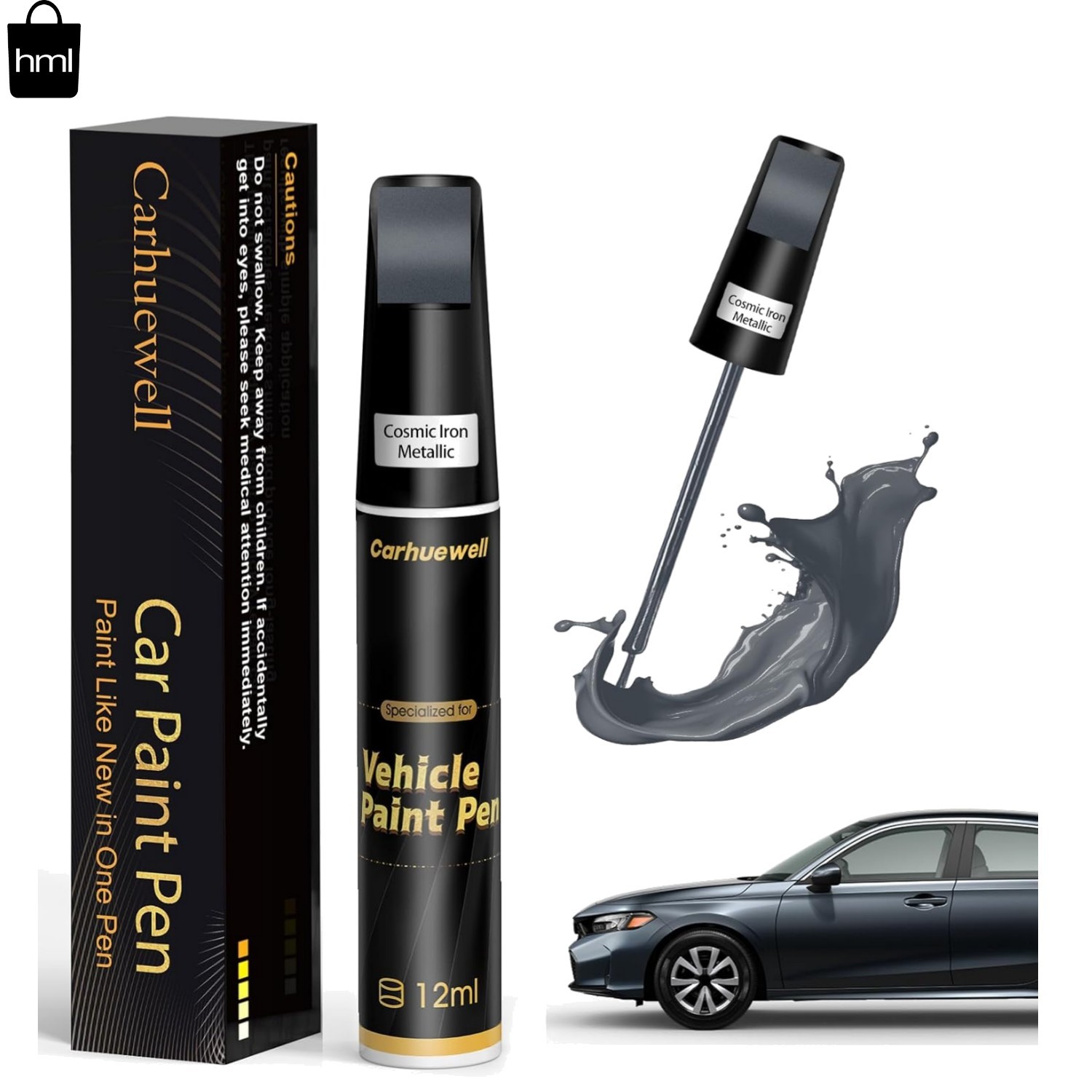 Gray Touch Up Paint Pen – Rust Resistant Automotive Scratch Repair Solution