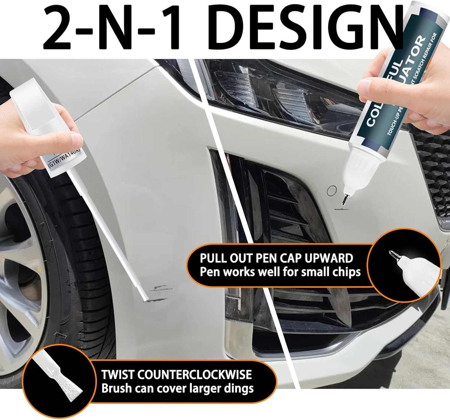 Black Raven(GBA/WA8555) Touch Up Paint Compatible with Cadillac, Car Paint Pen S