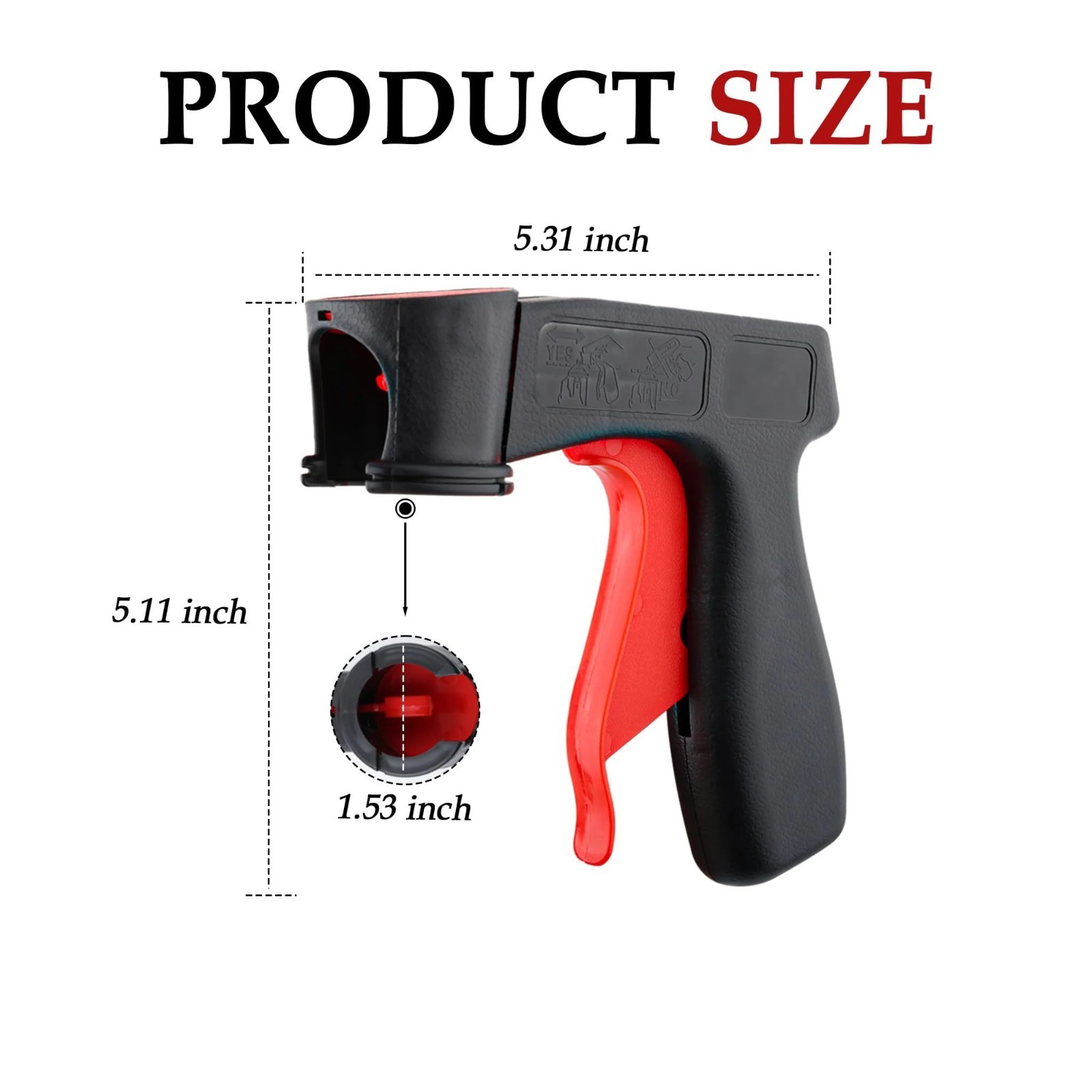 Spray Gun Pistol Grip Aerosol Paint Bottle Trigger Handle Spray Gun