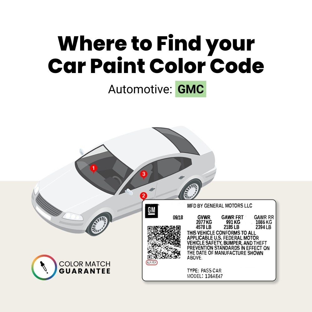 GMC Touch Up Paint by TouchUpDirect – Brush or Spray Paint – Choose Your Color