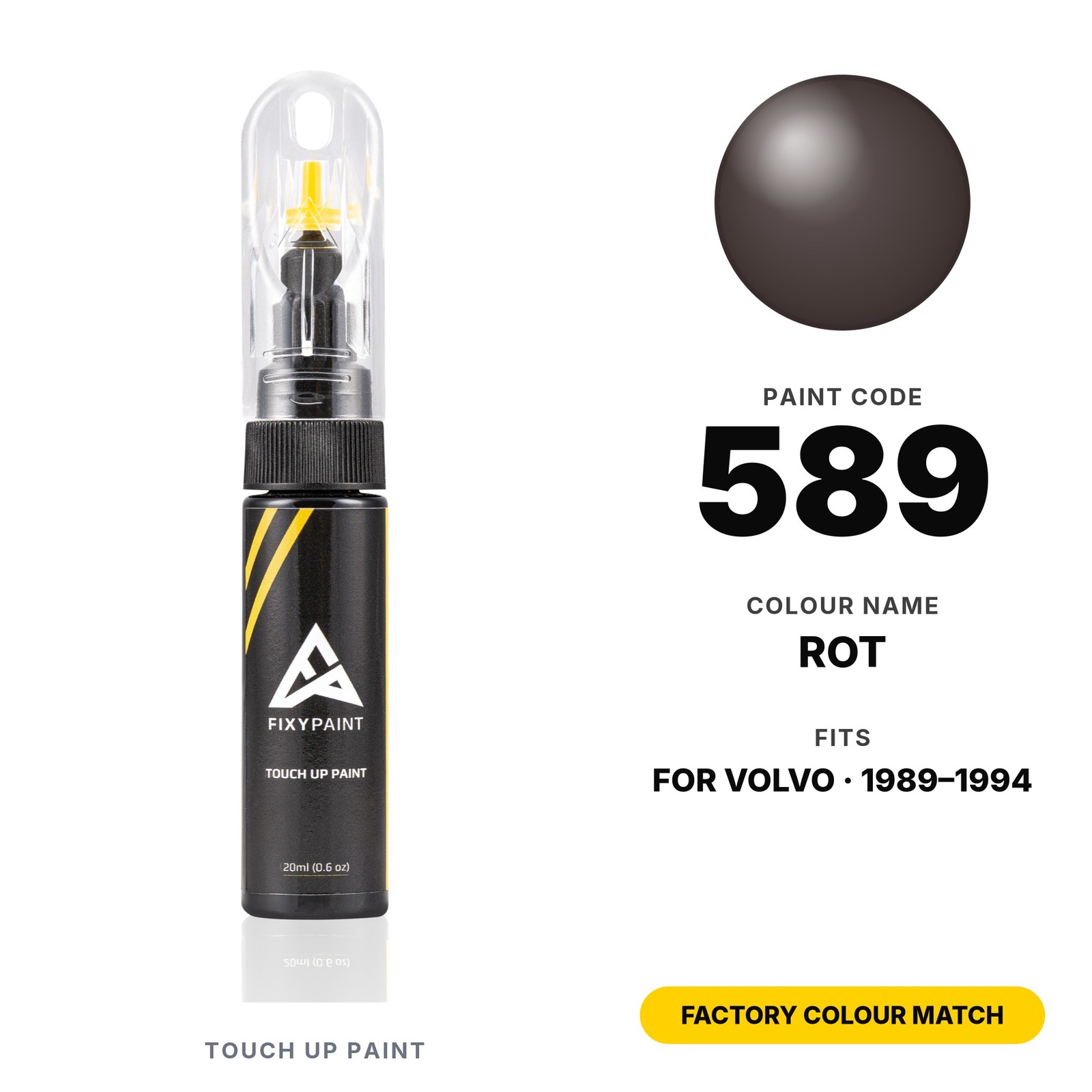 Touch Up Paint For Volvo 589 Rot Kit Exact Factory Colour Match Touch Up Paint