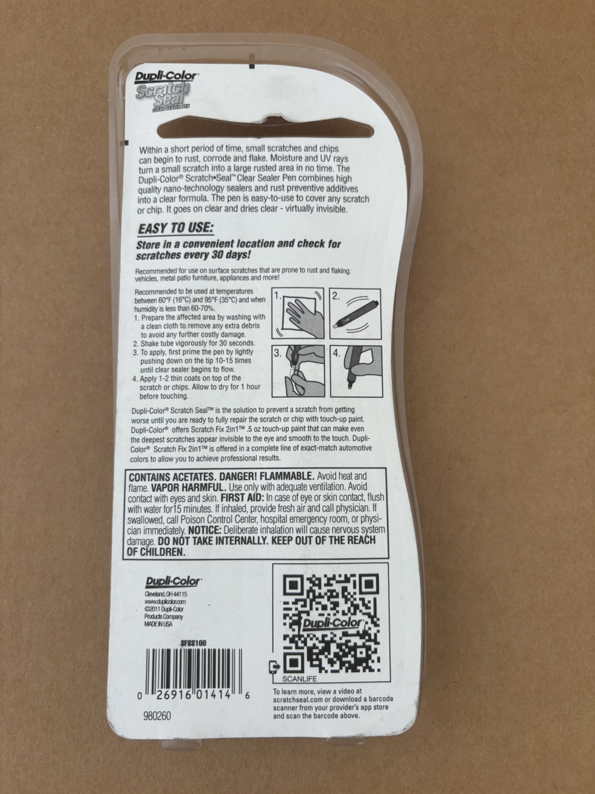 (2 pack) Dupli-Color Scratch Seal Clear (4oz) SFSS100